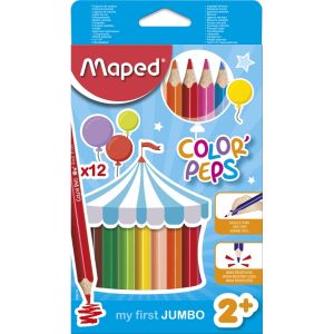 Цветни моливи  МАПЕД Джъмбо   12цв. !!!