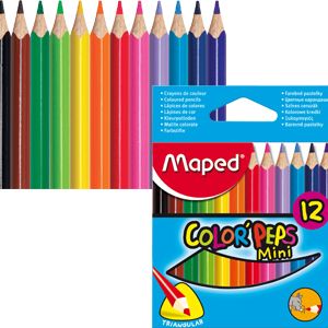 Цветни моливи МАПЕД  12 Цвята  КЪСИ   !!!