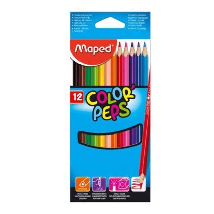Цветни моливи  12цв. МАПЕД Дълги  Класик !!!