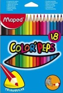 Цветни моливи МАПЕД  18 Цвята