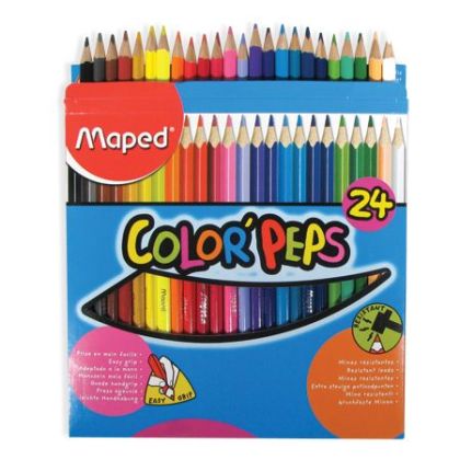 Цветни моливи МАПЕД  24 Цвята