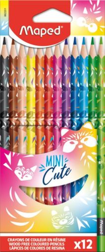 Цветни моливи  МАПЕД MINI CUTE 12 цвята   !!!