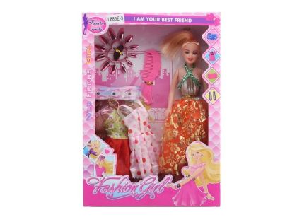 Кукла с 3 рокли и аксесоари №883