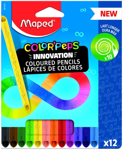Цветни моливи  МАПЕД  INFINITY 12 цвята !!!