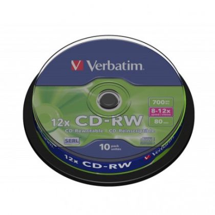 Дискове  ВЕРБАТИМ   CD-RW 10 броя !!!