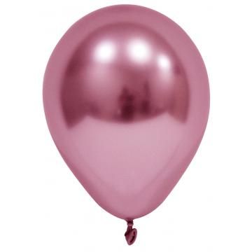 Балон  100бр ХРОМ GLOBOS РОЗОВ 12-М №709  !!!