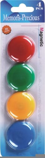 Магнити  MEMORIS  ф40 - 4бр.бл.MF913411