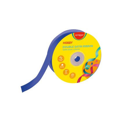 ЛЕНТА САТЕН 25мм*25ярда KR990031 СИНЯ