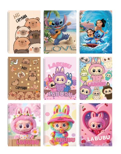 Тефтер Спирала с ГЕРОИ  А6 Д-ВА  !!!