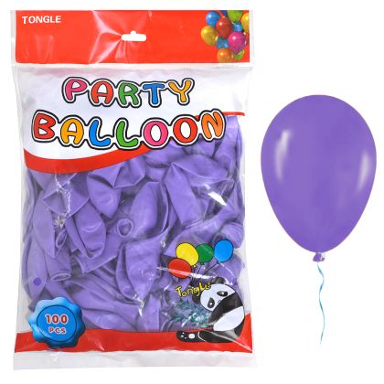 Балон  100бр  25см  TONGLE СТАНДАРТ ТЪМНОЛИЛАВ