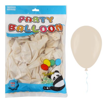 Балон  100бр  30см  TONGLE МЕТАЛИК  БЯЛ  №27