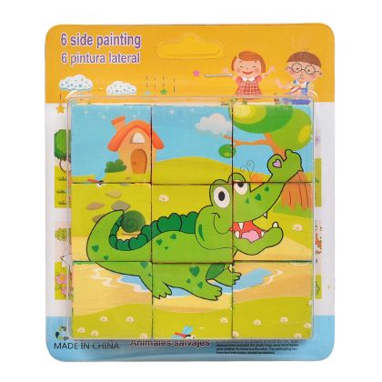 Кубчета  ДЪРВЕНИ 9бр на блистер ВНОС