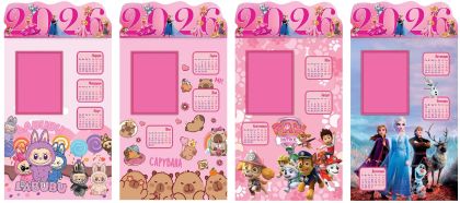 Календар ДЕТСКИ СНИМКА 4 листа МОМИЧЕ Д-ВА !!!