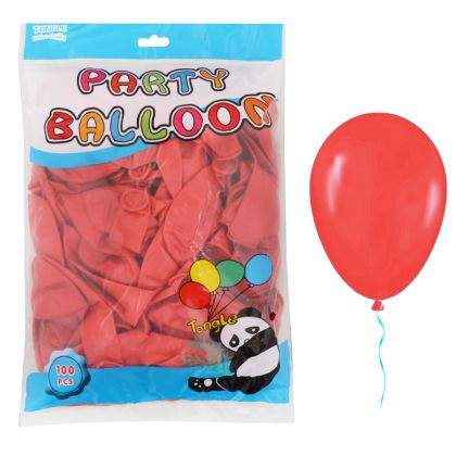 Балон  100бр  30см  TONGLE МЕТАЛИК  ЧЕРВЕН