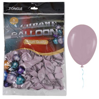 Балон  100бр  12.5см  TONGLE ХРОМ РОЗОВ