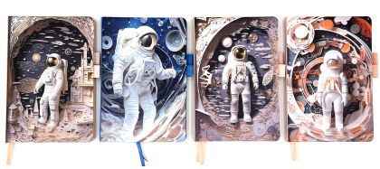 Тефтер с ластик А6  11/16см КОСМО №6500-20 !!!