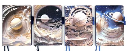 Тефтер с ластик А6  11/16см ПЛАНЕТИ №6500-26 !!!