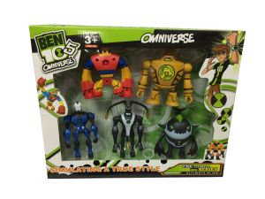 Фигури БЕН 10  5 бр. в кутия  №0844  ***