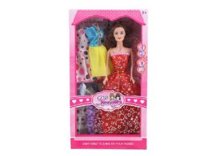 Кукла с 4  рокли  в кутия №9318