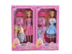 Кукла с 2  рокли  в кутия PRETTY GIRL