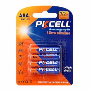 Батерия PKCELL Алкални  4бр блистер  ААA  LR03