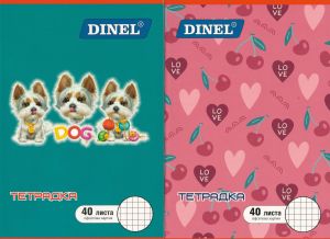 Тетрадка  А5  40л  ОФСЕТ ДИНЕЛ МАЛКИ  КВАДРАТИ