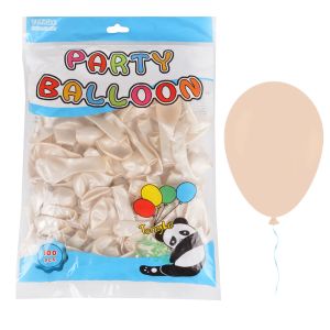 Балон  100бр  12.5см TONGLE МЕТАЛИК БЯЛ