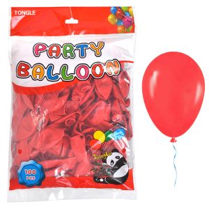 Балон  100бр  25см  TONGLE СТАНДАРТ ЧЕРВЕН