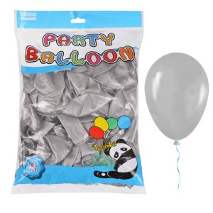 Балон  100бр  30см  TONGLE МЕТАЛИК  СРЕБРО