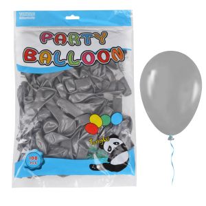 Балон  100бр  12.5см TONGLE МЕТАЛИК СРЕБРО