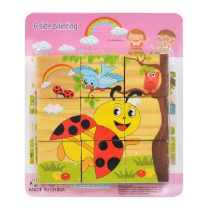 Кубчета  ДЪРВЕНИ 9бр на блистер ВНОС