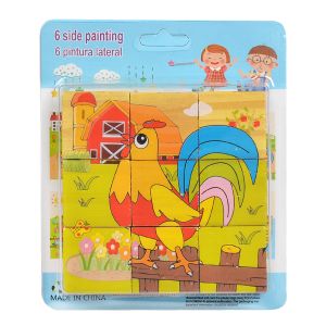 Кубчета  ДЪРВЕНИ 9бр на блистер ВНОС