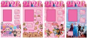 Календар ДЕТСКИ СНИМКА 4 листа МОМИЧЕ Д-ВА !!!