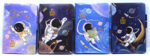 Тефтер с ластик А6  11/16см КОСМОНАВТ !!!