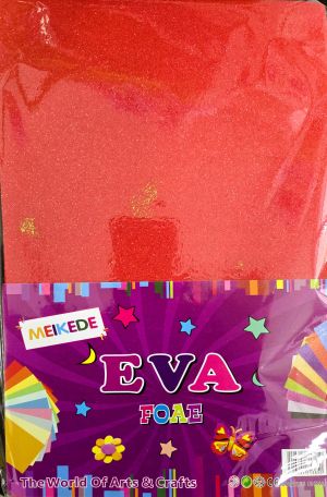 Пакет ЕВА А4 10 листа  ПЛЮШ  2.3мм ЧЕРВЕНА