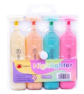 МАРКЕР ТЕКСТ  7260 пастел 4 цвята К-Т