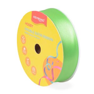 ЛЕНТА САТЕН 25мм*25ярда KR990033 СВЕТЛОЗЕЛЕНА