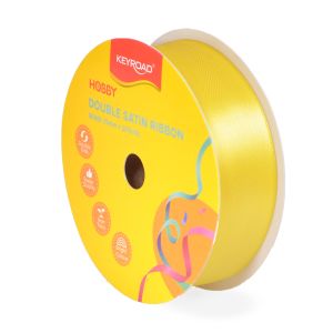 ЛЕНТА САТЕН 25мм*25ярда KR990034 ЖЪЛТА