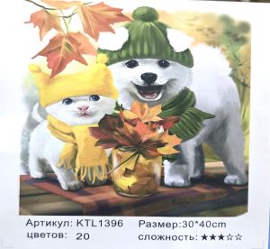 РИСУВАНЕ ПО НОМЕРА 30/40см. КУЧЕНЦА KTL1396