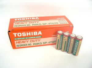 Батерия  ТОШИБА  R6K   АА за кутия  40 броя !!!