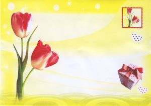 Плик 125/175   ШАРЕН  с ЦВЕТЯ